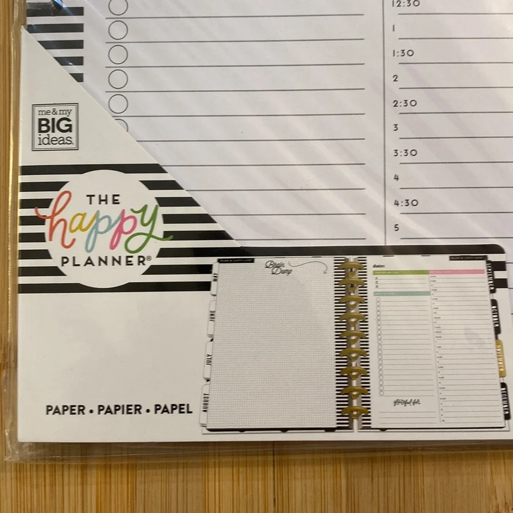 NWT The Happy Planner, Planner Sheets